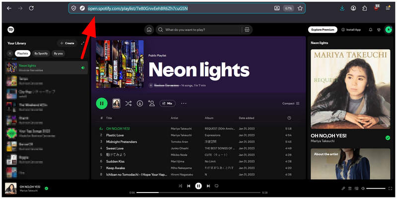 Spotify Share Link Copy Link