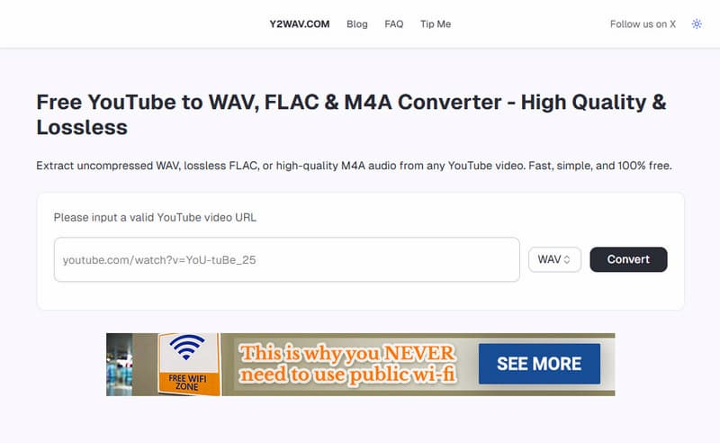 Y2wav Youtube To Wav Converter