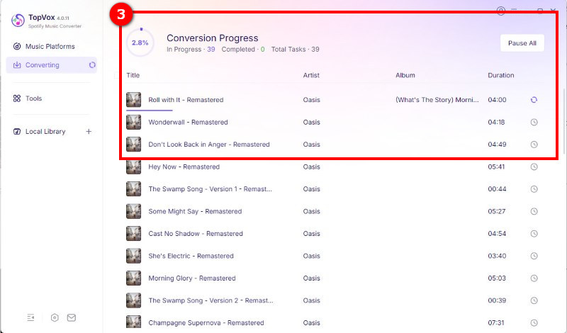 Step3 Check Conversion Progress