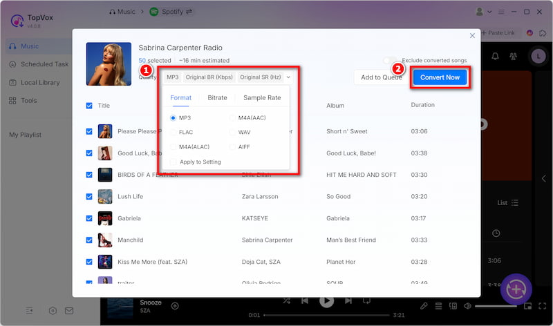 Convert Spotify Playlist