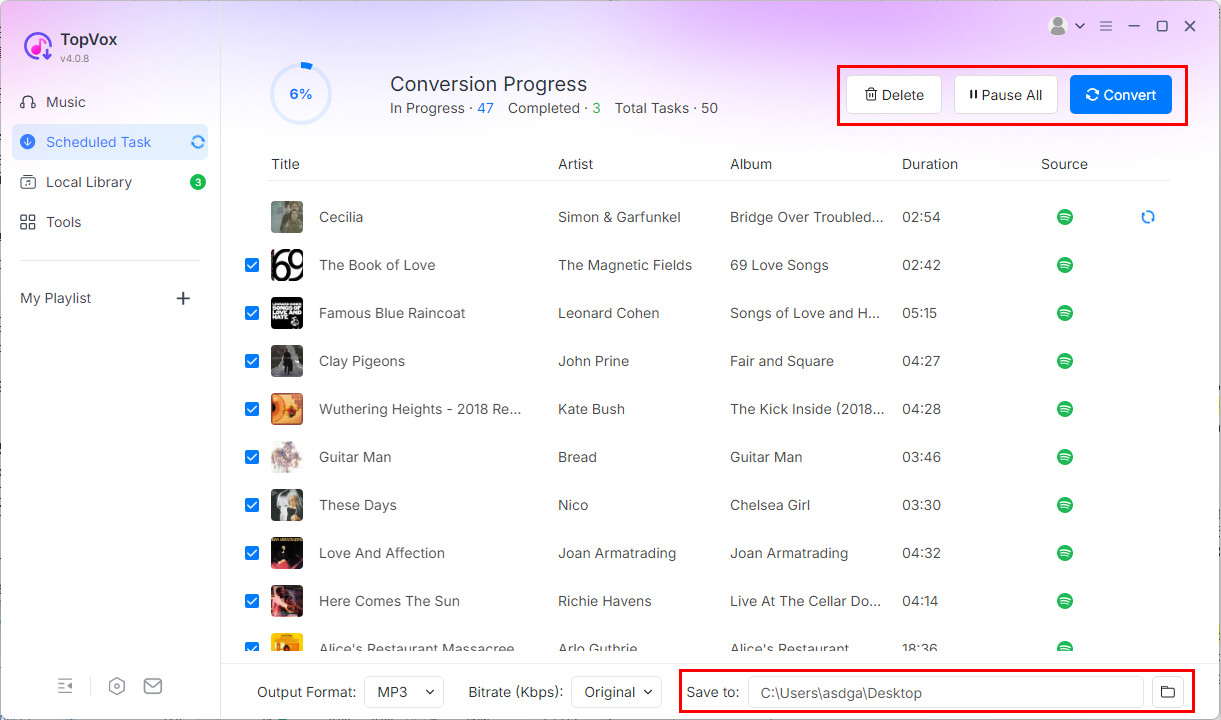 Convert Song to Mp3